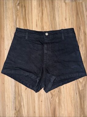Black High-Waist Womens Shorts